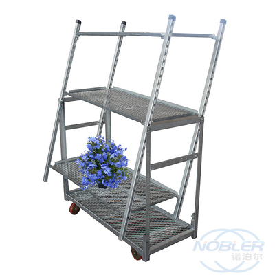Bloemenvervoer Deense bloemenwagen Cc Plant Rack met wielen