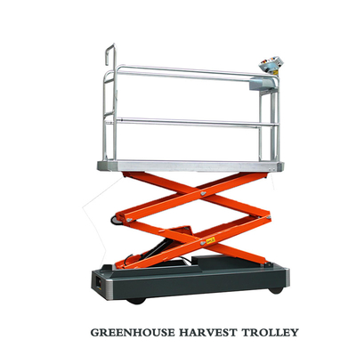 Landbouw Rail Picking Car Track System Is Very Easy Groentehuis oogst trolley
