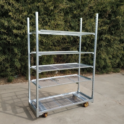 Hete Onderdompeling die de Roest 1500*565*1900 galvaniseren van Metaalmesh horticulture trolley not easy