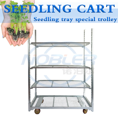 Standaardgat Tray Rolling Flower Trolley voor Serre het Landbouw Planten