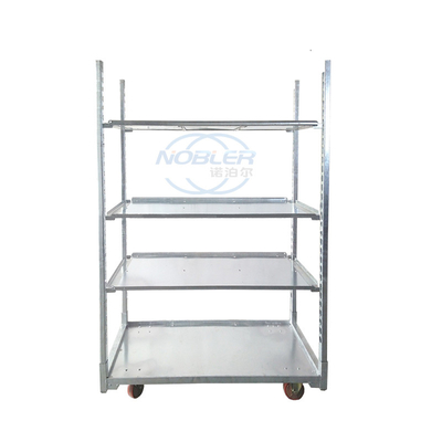 Maximale lading van 500 kg Deense bloemenwagen met een wieldiameter van 10 cm en een stevige houten constructie
