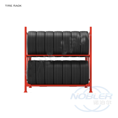 Heavy-duty stapelbare afneembare metalen bandenopslagsysteem voor vorkheftrucks