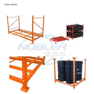 Transport Magazijn Industriële Stapel Metalen Bandenrek Afneembaar Gepoedercoat 60&quot;