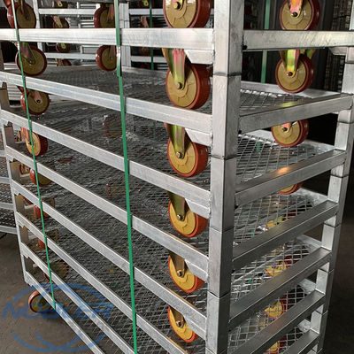 Wielen met remmen Deense trolley 50 kg Handle load capacity Duurzame transportkar ontworpen voor industriële toepassingen