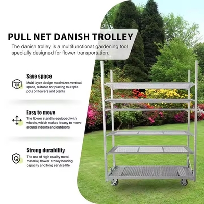 Opvouwbare Hollandse bloemenwagen Wit Makkelijk schoon te maken Perfect