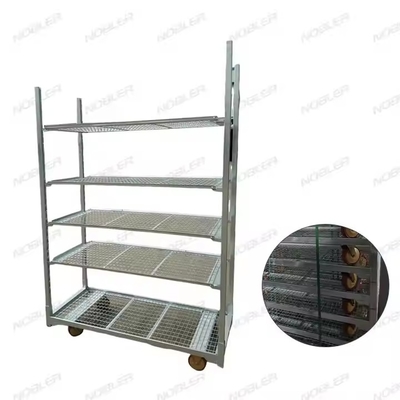 Sterk draagvermogen Metalen mesh Deense trolley Makkelijk te monteren Waterdicht