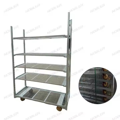 Handvat inbegrepen Deense veilingwagen Snelle en eenvoudige montage Gemakkelijk schoon te maken 50 kg capaciteit