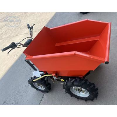 4 Banden Elektrische Start Mini Dumper Continu Werken Voor 4 Uur