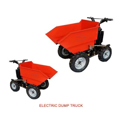 Laadvermogen van 300 kg mini-dumper elektrisch 4-snelheden instelbaar handig arbeidsbesparend ontwerp