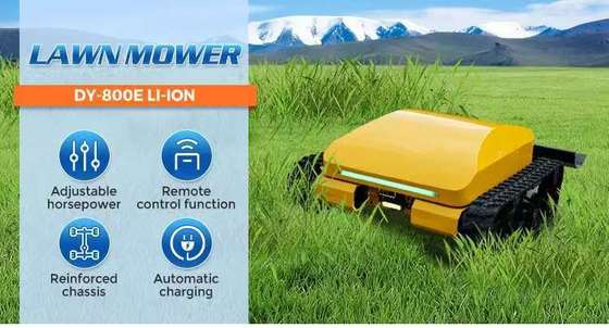 Intelligente grasmaaier met afstandsbediening, met lithium-ijzerfosfaat (LiFePO4) -batterij, vierwielaandrijving, energiebesparend en milieuvriendelijk, en 3 uur continue werking.