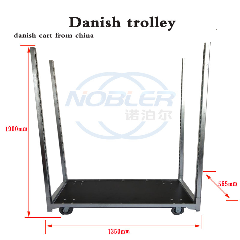 Display Type Tegenlaag Deense bloemen trolley Roestpreventie Assemblage handig