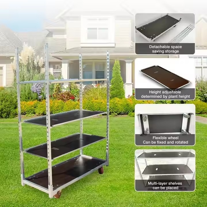 1350*565*1900cm Metalen Deense trolley Perfect voor het opslaan en vervoeren van zware lading