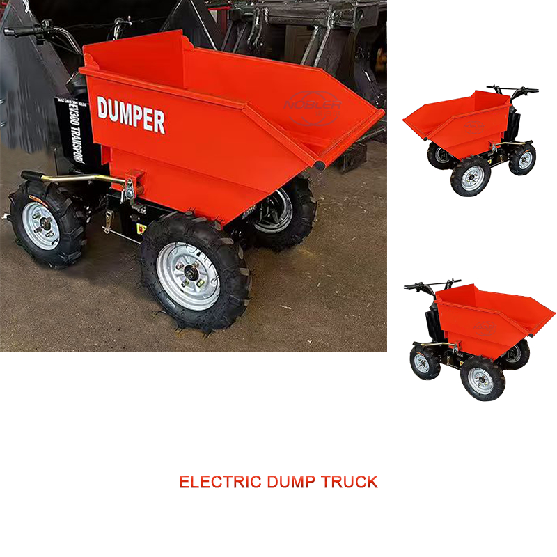 Laadcapaciteit van 300 kg 700W Elektrische mini dumper handmatig tillen